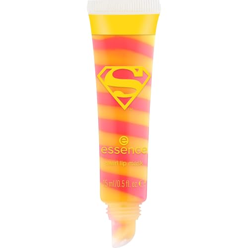 essence Superman maschera labbra con design a spirale, idratante, naturale, lucida, traslucida (15ml)