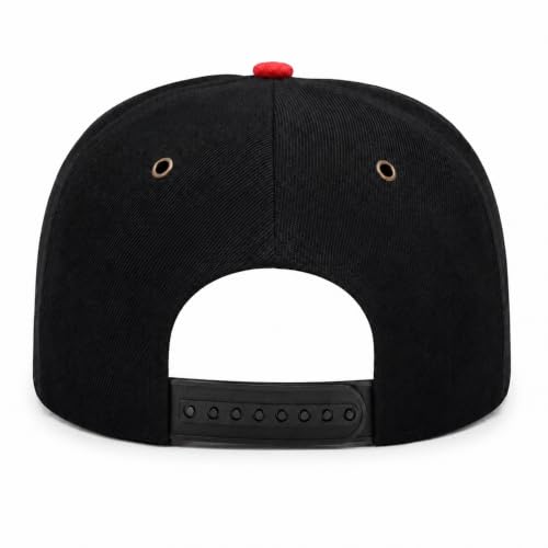 Image of VRITRAZ Comfortable Polyester 3D Printed Hip Hop Cap for Men & Women | Adjustable Snapback Closure Flat Brim Baseball Hat | Lightweight Urban Streetwear Headwear for Dance, Skateboarding, Gym, Sports