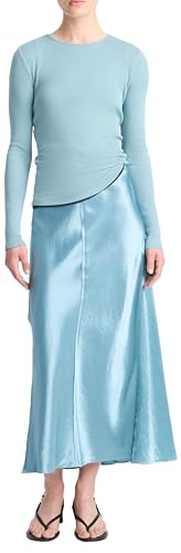 Vince Women's Raw Edge Panelled Slip Skirt