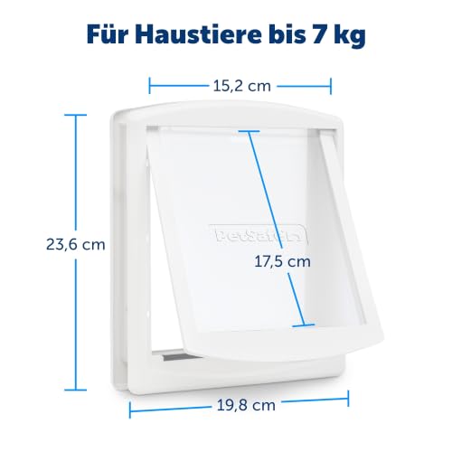PetSafe Original 2-Way Haustiertür, Klein, Weiß