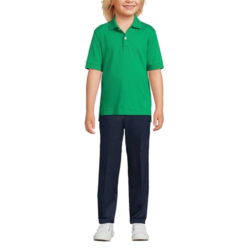 Image of Lands' End School Uniform Kids Short Sleeve Interlock Polo Shirt