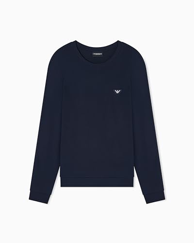Sweatshirt Emporio Armani homme col rond maillot de survêtement noir