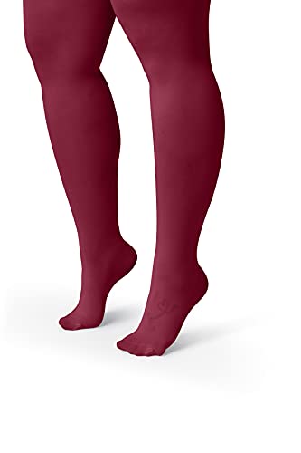 Image of Silky Toes Plus Size Tights for Women | 60D Soft Opaque Comfort Fit Pantyhose | Black or Colored 1-2 pairs | 1X-8X