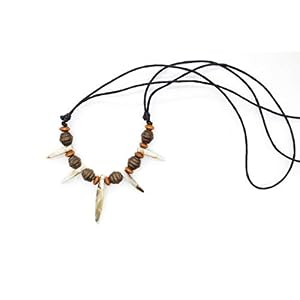 Scddboy Caveman NecklaceBone Tooth Necklace for men