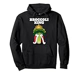 Broccoli King | Mens Broccoli Lover Shirt | Cute Broccoli Pullover Hoodie