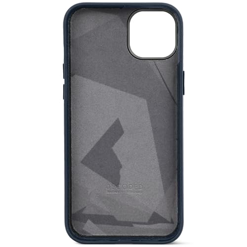 Coque cuir iPhone 15 Plus MagSafe DECODED Navy - Protection arrière de smartphone - 4