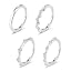 D Silver 4 Pcs