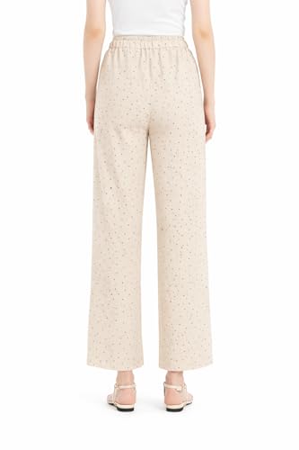 Pantalon d'été à enfiler fluide pour silhouette élancée et confort