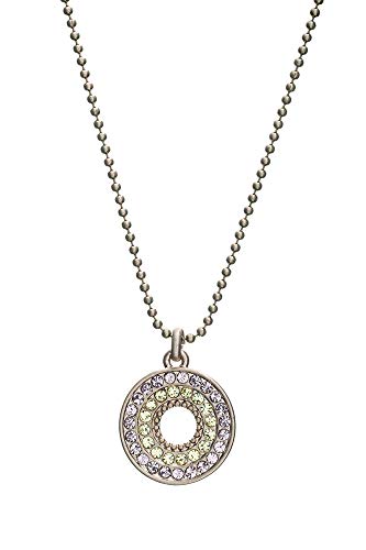 OneButton - Collar con Colgante de Disco de Diamante