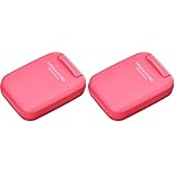 ハクバ HAKUBA ポータブルメディアケース S (SD/MicroSDカード用) 各4枚ずつ収納 ピンク 帯電防止 衝撃吸収クッション採用 PP樹脂製 ストラップホール付 コンパクト DMC-20SSDPK 4977187371291 (× 2)