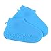 Luzhengyang Reusable Silicone Overshoes Rain Shoe Covers Boot or -, and Easy to Use - for Rainy Days, Mountain Climbing, and Muddy Roads - Men Women - Blue - -Slip Sole - Temperature - - M