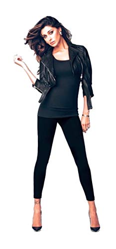 JADEA LEGGINGS DONNA IN COTONE ELASTICIZZATO PROMO DISPONIBILE FITNESS YOGA PALESTRA ABBIGLIAMENTO SPORTIVO (NERO, S/M)