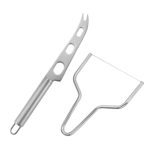 BRIGHTFUFU Butter Slicer Cutter Set Cheese Knife Cheese Slicer Kit Sturdy Stainless Steel Tools