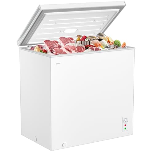 SAMKYO 冷凍庫 200L 上開き式 業務用 家庭用 チェストフリーザー 急速冷凍-28℃ 8段階温度調節 バスケット2個付き 大容量 コンパクト 静音設計 セカンド冷凍庫 冷凍ストッカー ZC200 ホワイト