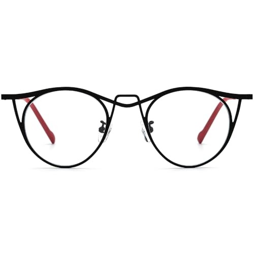 Image of FONEX Colorful Pure Titanium Glasses Frame Women Retro Round Eyeglasses F85782
