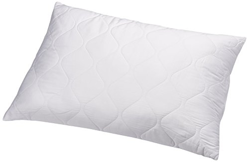 Amazon Basics - Almohada de microfibra, funda acolchada (50 x 75 cm, 2 unidades)