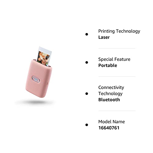 Fujifilm Instax Mini Link Smartphone Color Printer - Dusky Pink #TOP5