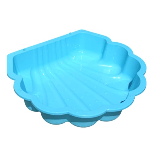 Sand- & Wassermuschel Türkis mit Sternen 1-teilig Robuste Spielmuschel für Sand & Wasser ideal als Sandkasten oder Planschbecken für Kinder 86 x 77 x 18 cm