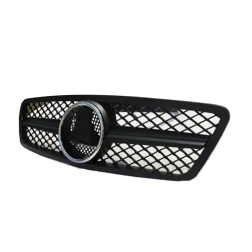 Capot de prise d'air noir mat pour calandre avant de Mercedes Benz Classe C W203 2000-2006