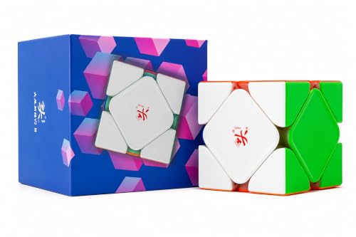 Image of Dayan Skewb V2 Magnetic Ball-Core Speed Cube | Numerical Dual Adjustment & Adjustable Core Magnets | Sculpted High-Grip Design, Professional Competition Stickerless Skewb Puzzle