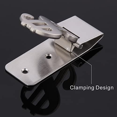 Little World Money Clip - Stainless Steel Money Clip for Men, Minimalist Slim Wallet Money Clip Cash Business Card Holder3