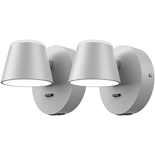 URSOLA Wall Light Set of Two, LED Wall Sconce with