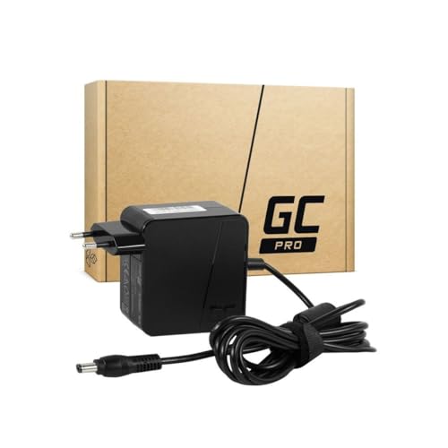 Green Cell Chargeur pour PC Portable ASUS R510C, R510L, R556L, X550C, X550L, Toshiba Satellite C650, L750 avec câble d'alimentation (19V 3.42A 65W), Connecteur Rond (5.5-2.5mm), Couleur : Noir