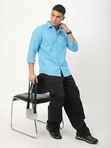 Image of Men Solid Good Color Shirt | Trendy Casual & Formal Wear | Comfortable Cotton Blend | Slim Fit Stylish Shirt