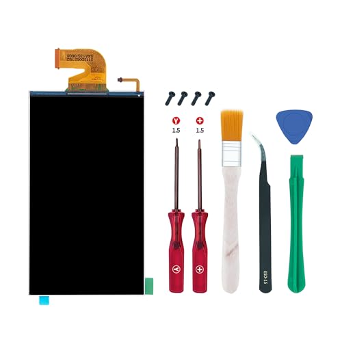 Wigearss Reemplazo de Pantalla LCD y Herramientas de Reparación para Nintendo Switch, Piezas de Reparación del Panel de Visualización de Reemplazo LCD sólo para Switch Consola(Incompatible Switch 2)
