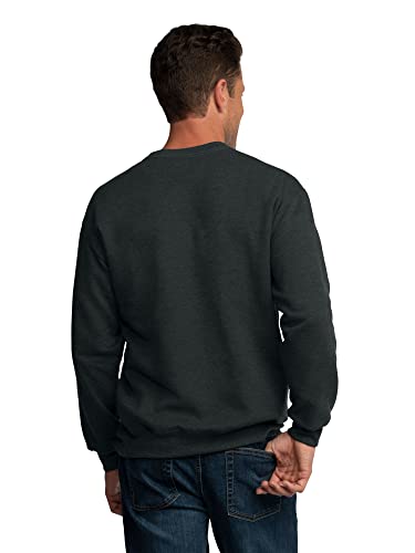 Fruit Of The Loom Men's Eversoft Fleece Sweatshirts & Hoodies, Sweatshirt-Black Heather, Xx-Large #TOP1