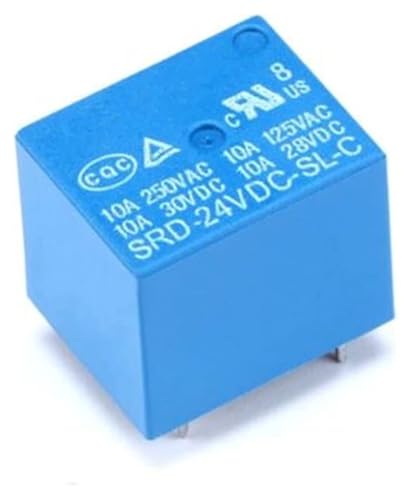 Relé de poder SRD-12VDC-SL-C con conmutación segura de 10A 250VAC para proyectos de electrónica