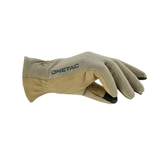 ONETAC OUTDOOR SHORT CUFF TOUCH SCREEN NOMEX PILOT FLIGHT FLYER OPERATOR DUTY GLOVES (KHAKI TAN, SMALL)