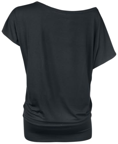 Full Volume By Emp Donna T-Shirt Nera Con Stampa Di Cuori M - 3