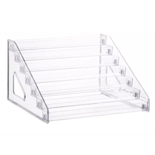 Wisyurt Étagère échelle multicouche, étagère de rangement, étagère de maquillage, étagère de présentation de rouge à lèvres, boîte de rangement...