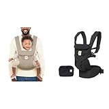 Ergobaby Omni Dream All Carry Positions SoftTouch Cotton Baby Carrier Newborn to Toddler & Omni 360 All-Position Baby Carrier for Newborn to Toddler with Lumbar Support 7-45 Pounds