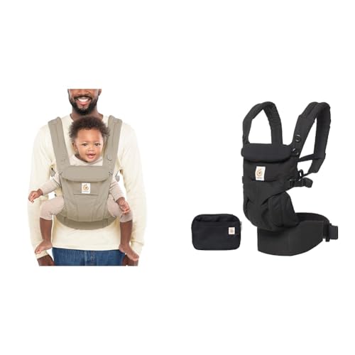 Ergobaby Omni Dream All Carry Positions SoftTouch Cotton Baby Carrier Newborn to Toddler & Omni 360 All-Position Baby Carrier for Newborn to Toddler with Lumbar Support 7-45 Pounds