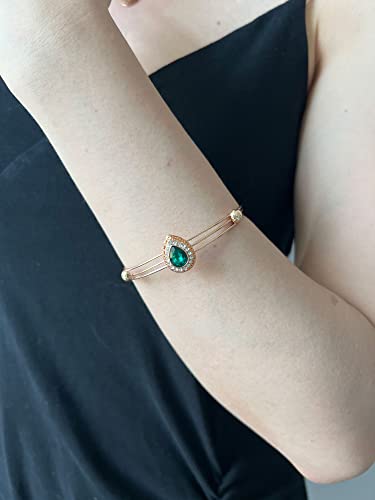 image for Txibikn 4 Pieces Fashion Elegant Water Droplets Crystal Pendent Neckla