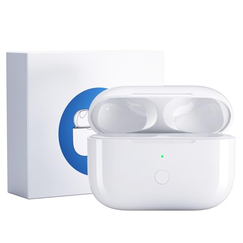 Uluck Kabelloses Ladecase Kompatibel mit Airpods Wireless Charging Case Original Ersatz Replacement Bluetooth Pairing Sync Button (Airpod 3rd)