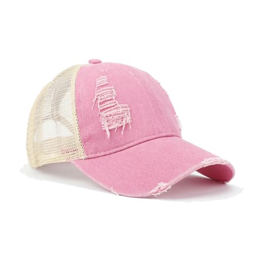Image of Trucker Hat Distressed Baseball Cap Golf Cap Adjustable Sportswear Hat for Men Women Unisex