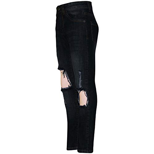 Kids Girls Skinny Jeans Denim Ripped Frayed Stretchy Fashion Pants Jeggings 5-133