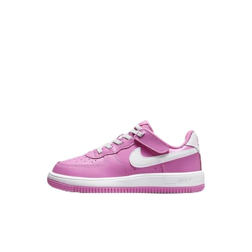 Nike Force 1 Low EasyOn Little Kids' Shoes (FN0237-600, Playful Pink/White) Size 10
