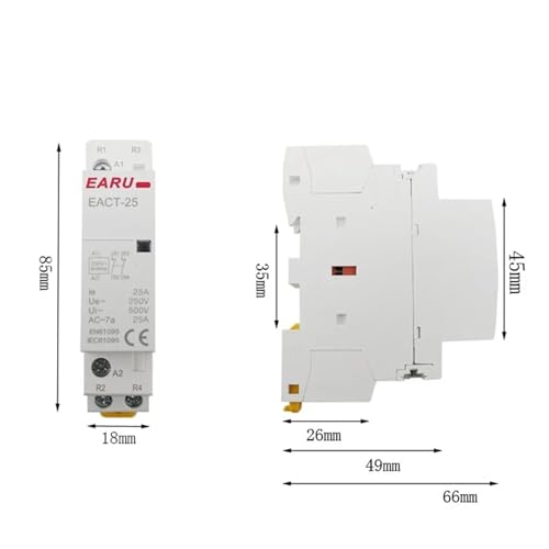 Contacteur AC modulaire pour sécuriser les circuits électriques 20A