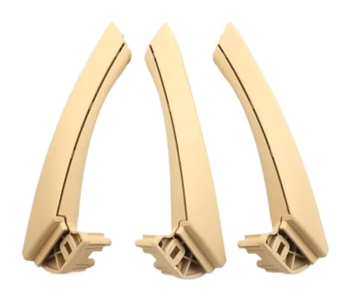 ドアノブカバー 用 3シリーズ E90 E91 E92 E93 316 318 320 325 328i 2005-2012 内装ドアプルハンドルカバートリム(Beige,LHD)