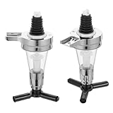 Milisten Dispensador de Licor Montado Pared 25 Ml 2 Piezas Surtidor de Vino Boquilla Vertedora para Bar Uso en Fiestas Accesorios Portabotellas de Ración Práctico y Color Color Aleatorio