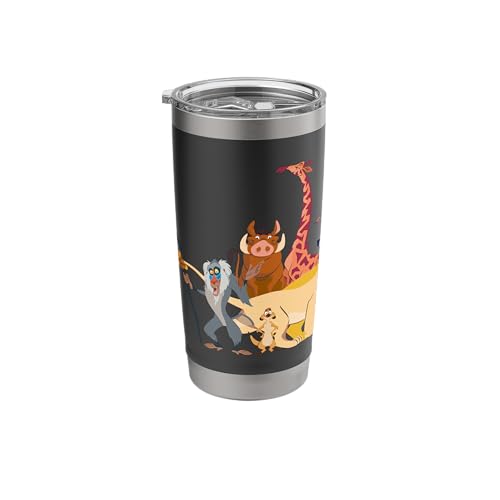 Disney The Lion King Simba Nala Timon Pumbaa Animal Family Stainless Steel Insulated Tumbler