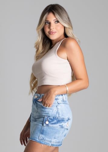 Saia Jeans Sawary Cargo - 276015 - IND. 34