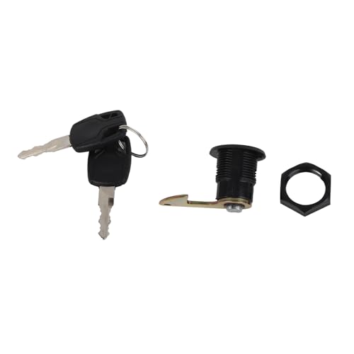Cilindro serratura bagagliaio con chiave, kit serratura moto raccordo scooter serratura coda alluminio plastica universale per motociclette elettriche bagagliaio accessori moto (Un lungo gancio)