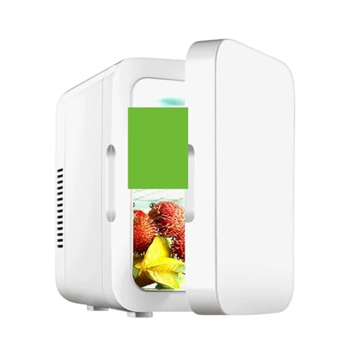 TECJHJZ Mini Fridge, Mini Refrigerator Multifunction Portable Cold Freezer Car Home Cosmetics Fridge Drink Cooler Outdoor Travel Camping Beach8L,for Car/Office/Bedroom/Dorm Room - Image 3