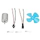 SPORTARC Micro Wind Power Turbine, Turbinen Lichtmaschine Generator, Windturbine Generator Kit Micro Dynamo Generator DC 0-20V, 1401872280