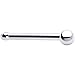 Solid 14k White Gold 1.5mm Ball Nose Stud Bone 20 Gauge 1/4"